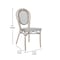Flash Furniture Marseille Thonet French Bistro Stacking Chair, Black/White Textilene/Bamboo Print Alum Frame, 2PK 2-SDA-AD642002S-TXT-BLKWH-LTNAT-GG - alternate 5